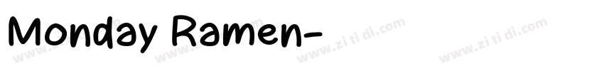 Monday Ramen字体转换